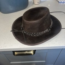 Outback Lederhut Handarbeit XL