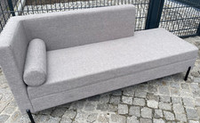 Chaiselongue Récamiere Ecksofa Links inkl. Kissen grau Wohnräume Büros Lounges