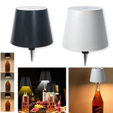 Dimmbar LED Flaschenaufsatz Tischlampe Flaschen-Leuchte Deko-Licht Akku Kabellos