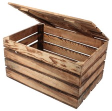 Geflammte Massive Apfelkisten Obstkisten Holzkisten DEKO Vintage TRUHE