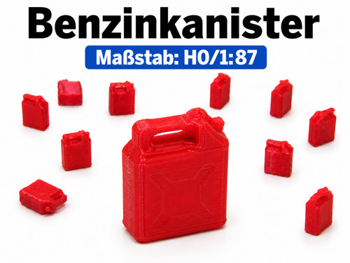 15x benzinkanister - h0, 1:87