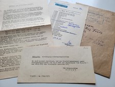 KFZ Anhänger Papiere IFA Einachsanhänger Bauwagen Typ 6 Wohnwagenbau Erfurt 1974