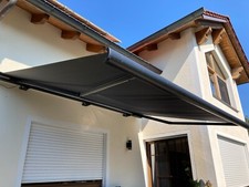 Vollkassettenmarkise  - anthrazit - elektrisch - 4x3 m