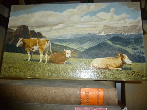 Wunderschönes ölbild allgäu - wunderschönes,