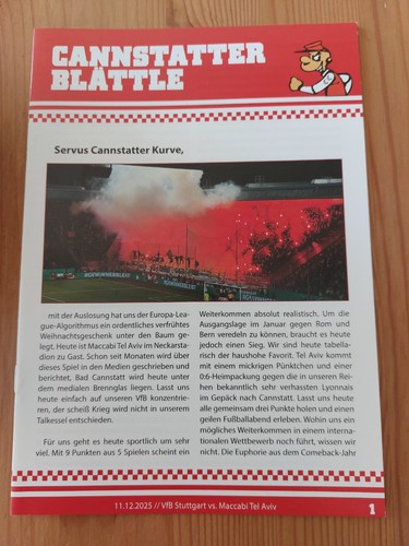 Fan programm stadionheft - fan,
