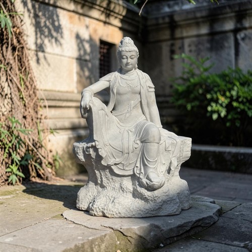 Guan yin statue marmor - guan,