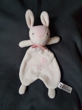 H&M Schmusetich HASE ? "I Love Snuggles" mit Schleife rosa weiß unbenutzt  NEUw