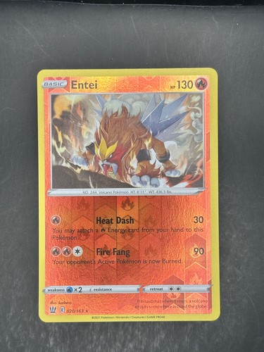 Entei 020 163 rare battle - entei,