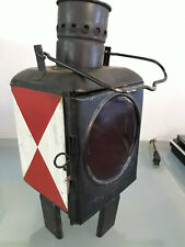 original Handlampe Zugschluss Petrolium Lampe Deutsche Bundesbahn Signallampe 19