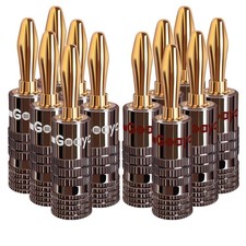 Bananenstecker vergoldet