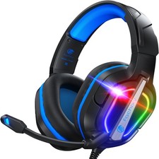 Fachixy FC200 Gaming Headset für PS4/PS5/PC/Xbox/Nintendo Switch, PS4, in BLAU