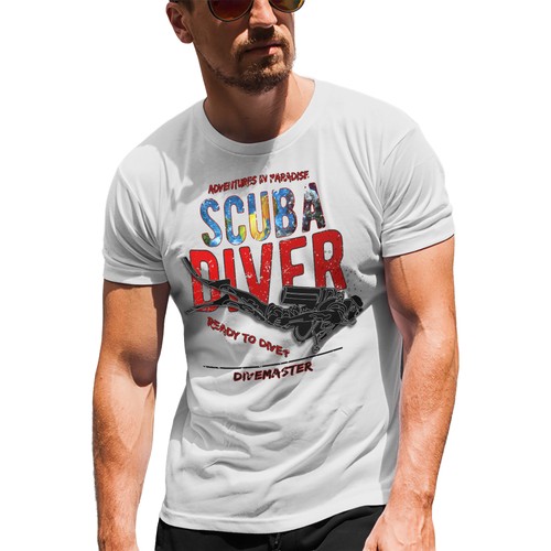 Shirt scuba diver divemaster - diver,