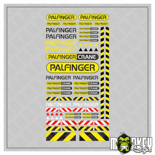 66x palfinger crane sticker - 66x,