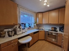 Einbauküche Birke Cognac U Form