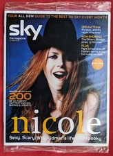 Sky TV Guide Oct 2002 Rare OOP Nicole Kidman Bridget Jones New Polybag Sealed 