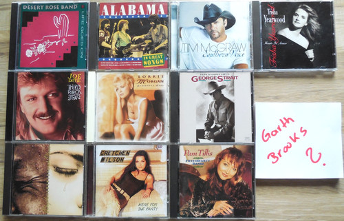 10x country music stars cd - music,