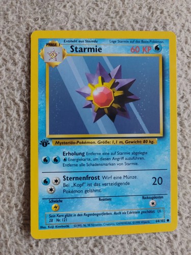 Pokemon karte starmie - pokemon, 64/102