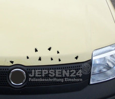 8 Fliegen Aufkleber S091