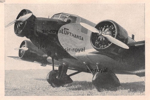 Lufthansa junkers 52 - ju,