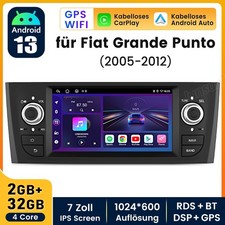 7" Android 14 Autoradio Für Fiat Grande Punto 2007-2012 Linea Apple Carplay GPS