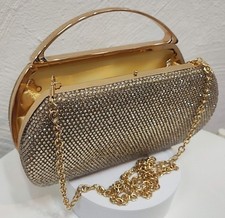 Abendtasche Clutch Tasche Gold