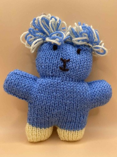 Handgefertigter blau