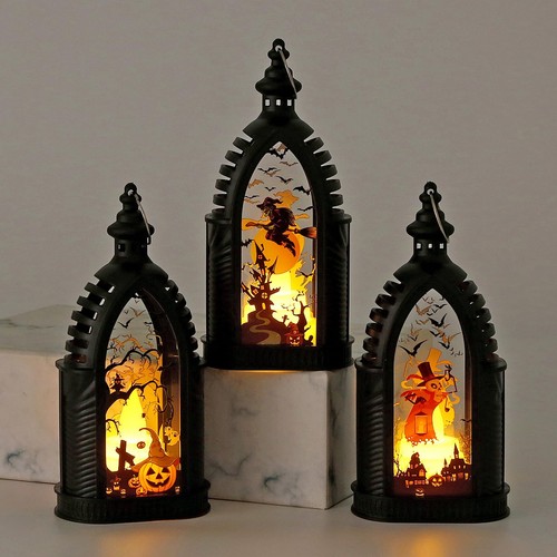 Halloween led kerzenlaterne - halloween,