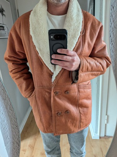 Vintage lammfellmantel - vintage, 80's