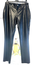 Schwarze Neue Geile  Latex Lederhose Jeans Gr. 48/50