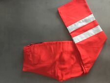 Arbeitzhose Bundhose Vom Rettungsdienst Hose Rot Mit Reflex Gr 50 NEU 