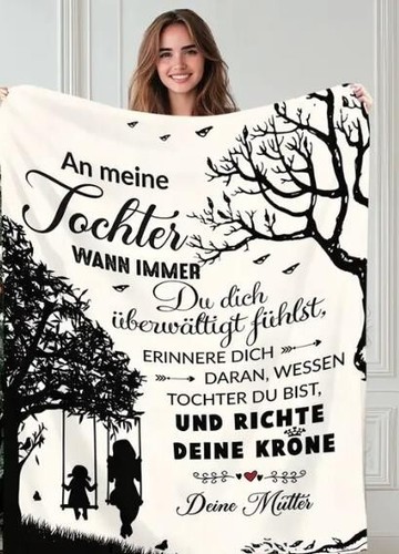 Kuscheldecke tochter geschenk - kuscheldecke,