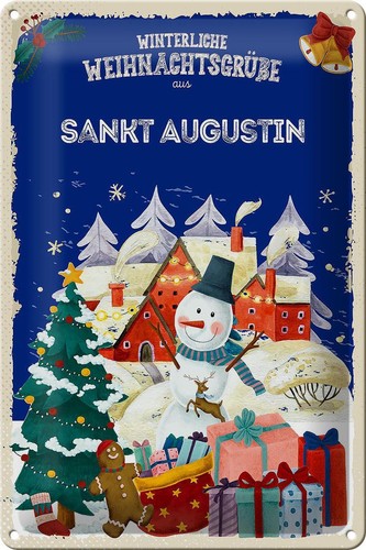Blechschild weihnachtsgrüße - blechschild,