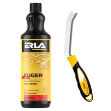 ERLA FUGER Set 1L Fugenreiniger + Fugenbürste Profi Reinigung Fliesen