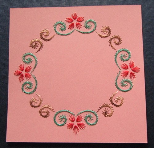 Kartenaufleger rosa