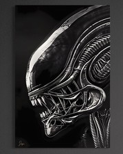 Alien Leinwand Bild Wandbild