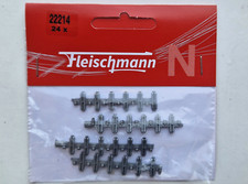 Fleischmann 22214 Isolierverbinder 24 Stück , Spur N (ohne Bettung), NEU OVP