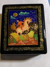 Russische Pappmasche Dose mit