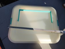 Kuchentransportbox mit Griff (ca. 47cm x ca. 40cm x  ca. 12cm), gebraucht