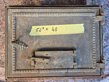 alte Ofentür für Kamin Kachelofen Gusseisen (52,5 x 40cm)