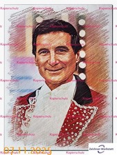 Freddy Quinn--F002,-- 1x Druck, 1 x Schlüsselanhänger, 1 x Postkarte