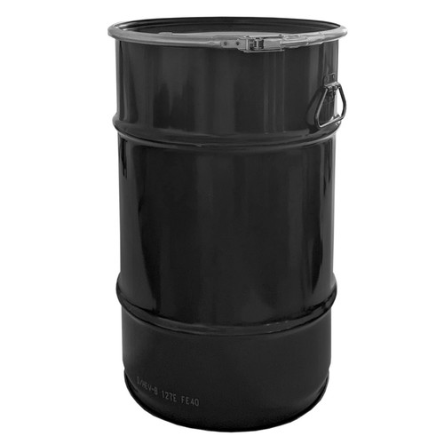 Liter stahlfass tiefschwarz - liter,