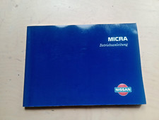NISSAN MICRA - Betriebsanleitung 1997 Handbuch Bedienung