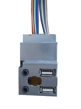 2x USB 2.0 & HD AUDIO Frontblende Halterung Port Kabel für Zoostorm Desktop