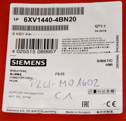 Siemens 6xv1440 4bn20 - siemens, 6xv1440-4bn20