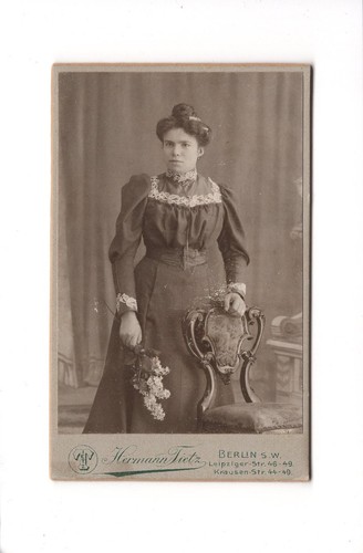 Cdv foto damenportrait feine - damenportrait,