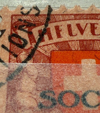 1924.  Schweiz Völkerbund (SDN)  22 x I.   Abart  gestempelt, Mi. 300,-