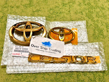 Lexus Original LS430 Toyota Celsior 2001-2003 Gold Emblem Vorne Hinten Set OE...