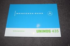 Betriebsanleitung Bedienungsanleitung Mercedes Unimog 435 10/1986 erstklassig