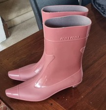 Miu Miu Stiefel halbhoch, Rosa