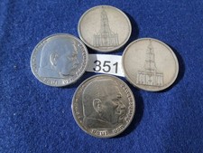 4 x Silbermünzen 5 RM  2x